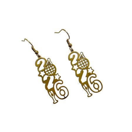 earrings steel gold 2026